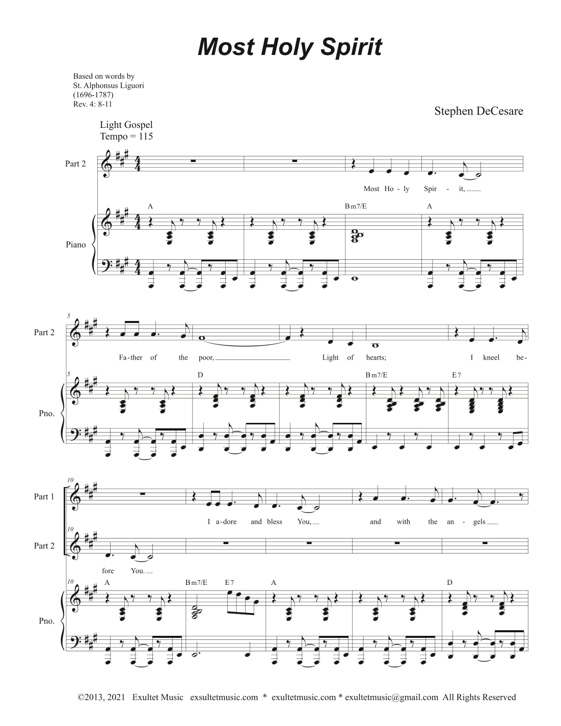 Most Holy Spirit (2-part choir)