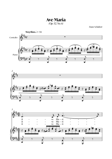 Ave Maria (Franz Schubert) - CONTRALTO_D (arr. André Alberto Santos)