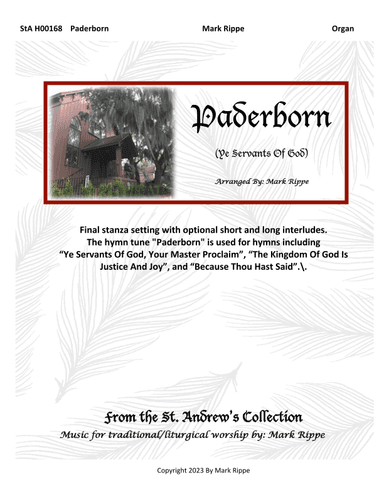 Paderborn (Ye Servants Of God)  StA H00168 (arr. Mark Rippe)