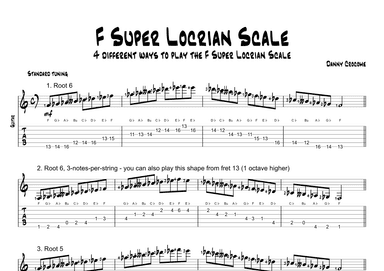 F Super Locrian Scale (4 Ways to Play)