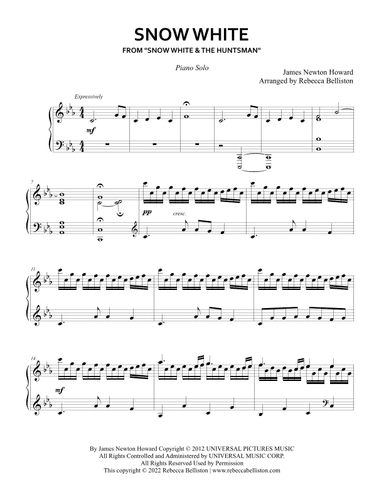 Snow White (arr. Rebecca Belliston)
