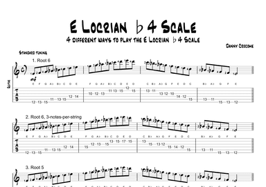 E Locrian b4 Scale (4 Ways to Play)