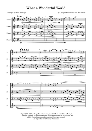 What A Wonderful World (arr. John Wernega)