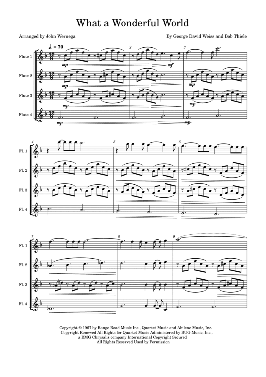 What A Wonderful World (arr. John Wernega)