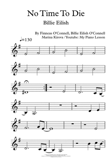 No Time To Die (arr. Marina Kirova)