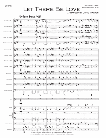 Let There Be Love (arr. Chris Walden)