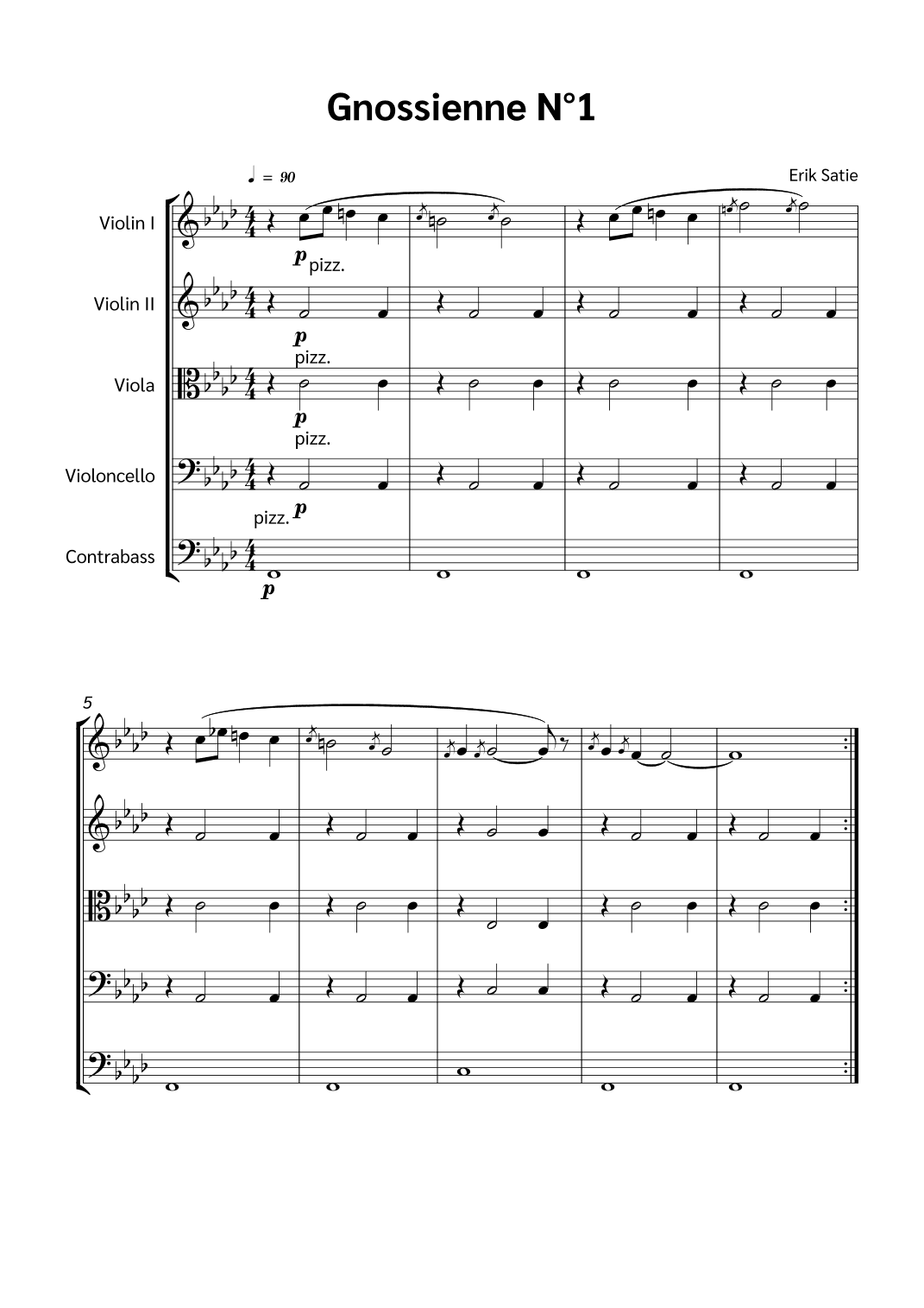 Gnossienne N°1 (arr. Jackson Spindler)