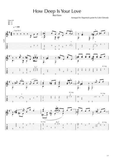 How Deep Is Your Love  from the Motion Picture SATURDAY NIGHT FEVER (arr. Luke Edwards)