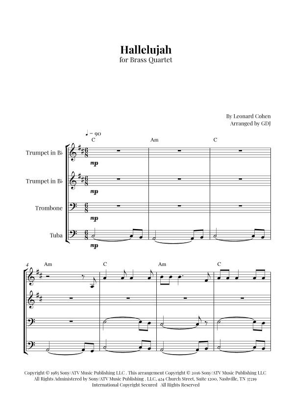 Hallelujah (arr. GDJ)