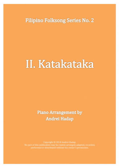 Katakataka - arranged for Piano Solo (arr. Andrei Hadap)