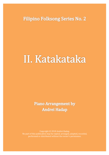 Katakataka - arranged for Piano Solo (arr. Andrei Hadap)