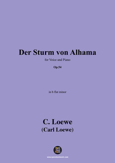 C. Loewe-Der Sturm von Alhama,in b flat minor,Op.54 (arr. OSM Press)