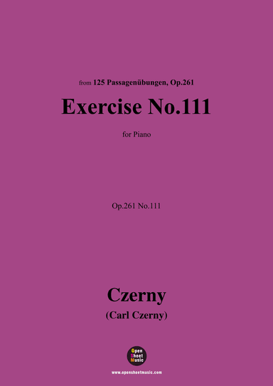 C. Czerny-Exercise No.111,Op.261 No.111 (arr. OSM Press)