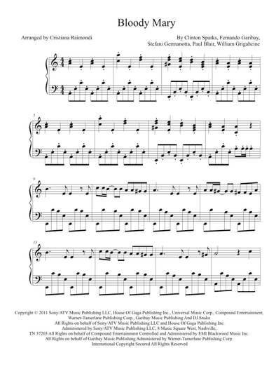 Bloody Mary (arr. Cristiana Raimondi)