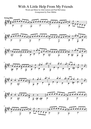 With A Little Help From My Friends (arr. Peter Miklitz)