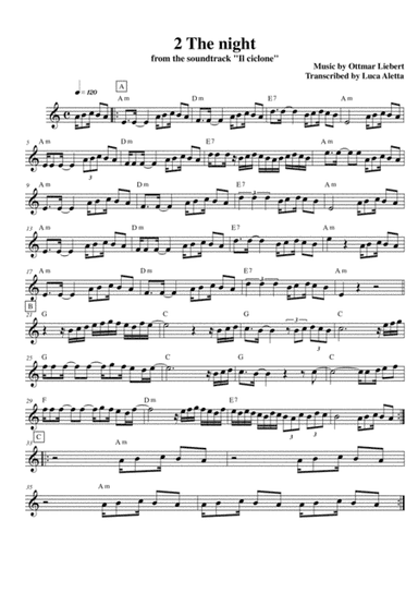2 The Night (arr. Luca Aletta)