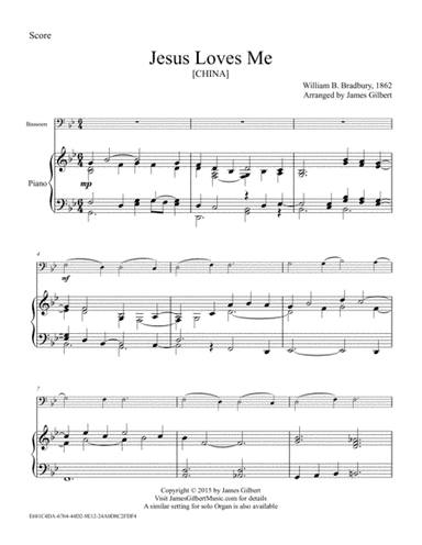 Jesus Loves Me (arr. James Gilbert)