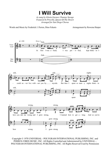 I Will Survive (arr. Rowena Harper)