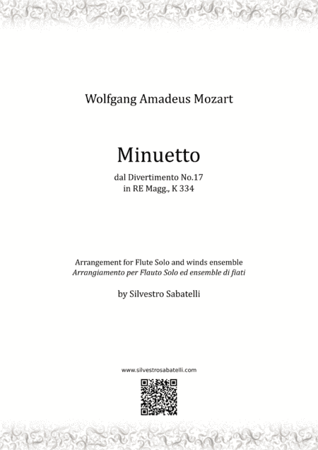 Minuetto - W. A. Mozart (arr. Silvestro Sabatelli)