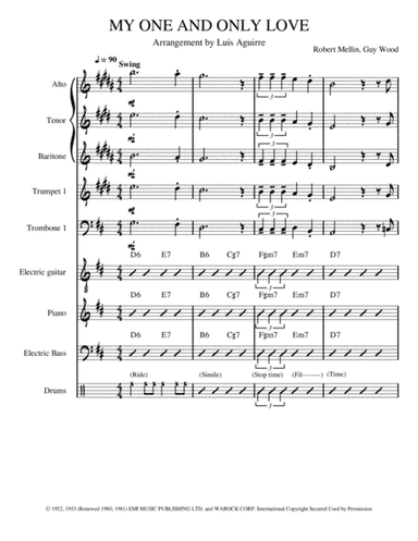 My One And Only Love (arr. Luis Aguirre)