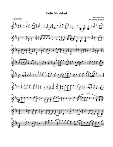 Feliz Navidad (arr. Sandy Herrault)