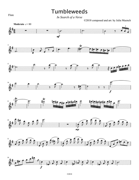 Tumbleweeds Flute Part