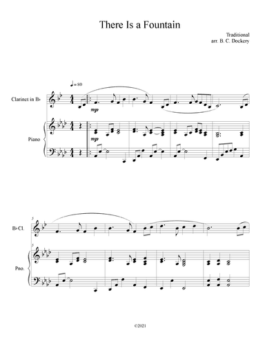There is a Fountain (Clarinet Solo with Piano Accompaniment) (arr. B. C. Dockery)
