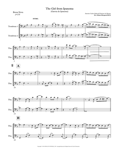 Garôta De Ipanema (arr. Sidnei Borgani)