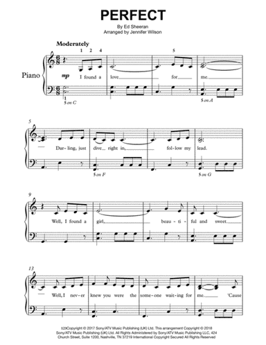 Perfect (arr. Jennifer Wilson)