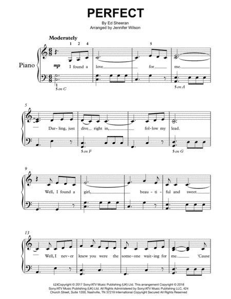 Perfect (arr. Jennifer Wilson)