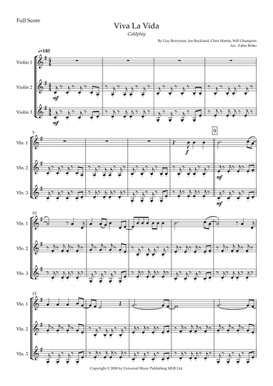 Viva La Vida (arr. Fabio Britto)