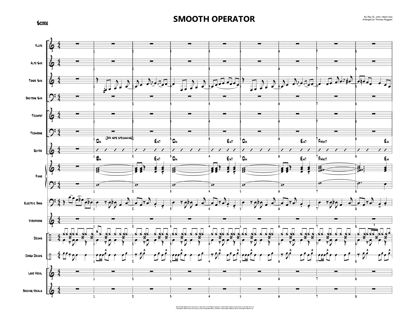 Smooth Operator (arr. Thomas Ruggieri)