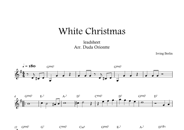 White Christmas (arr. Duda Oriontte)