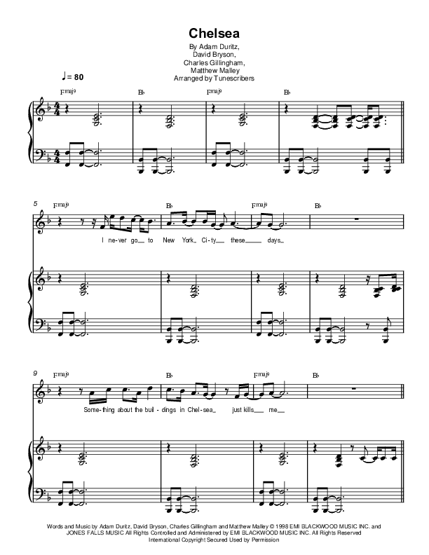Chelsea (arr. Tunescribers)
