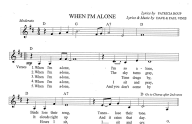 WHEN I'M ALONE