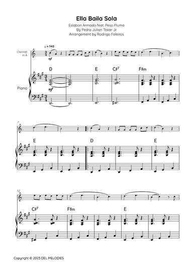 Ella Baila Sola (arr. Rodrigo Faleiros)