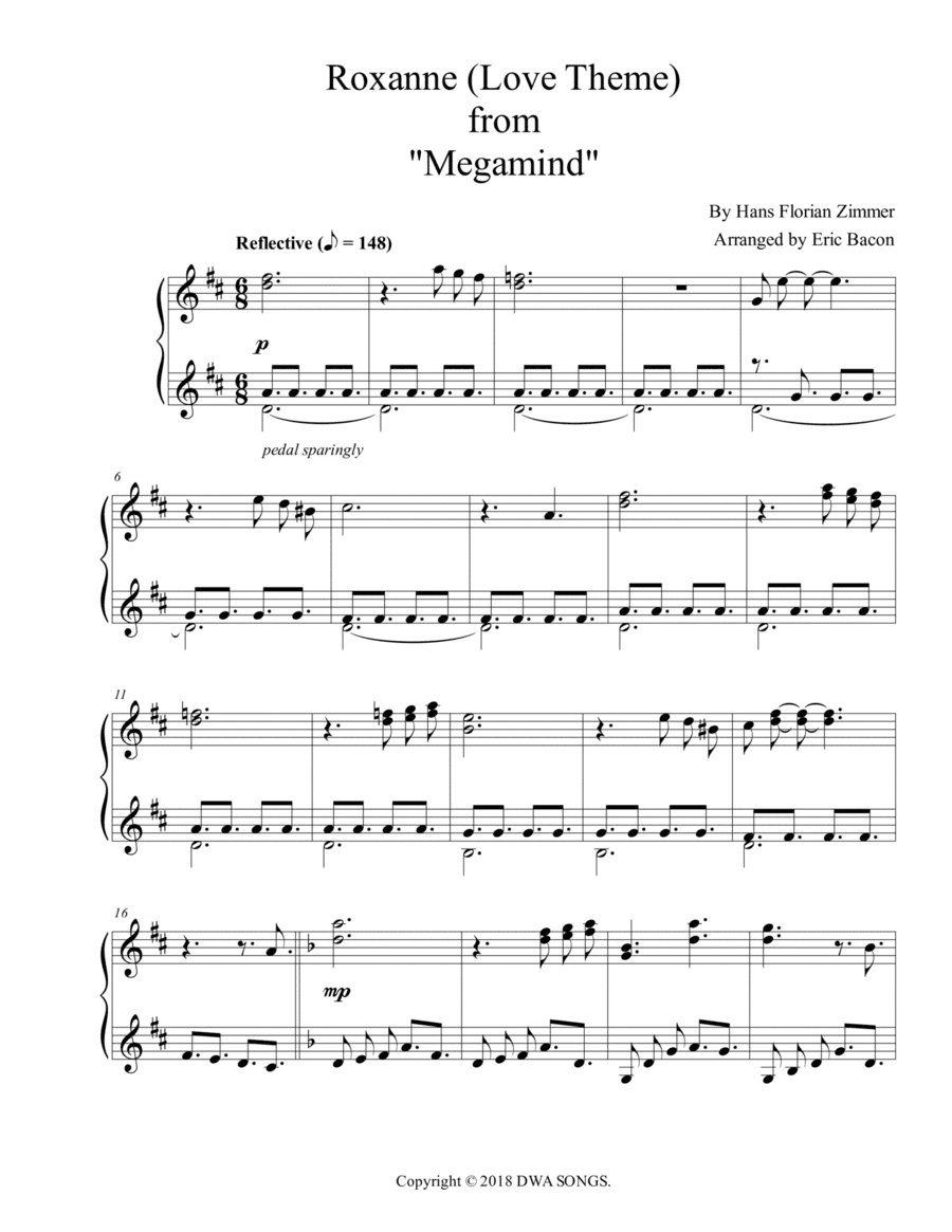 Roxanne Love Theme (arr. Eric Bacon)