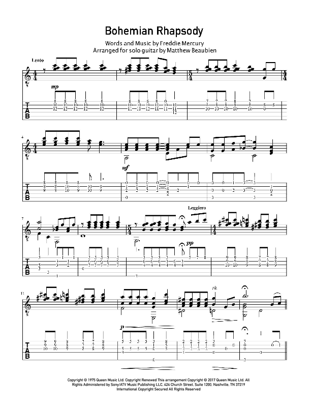 Bohemian Rhapsody (arr. Matthew Beaubien)