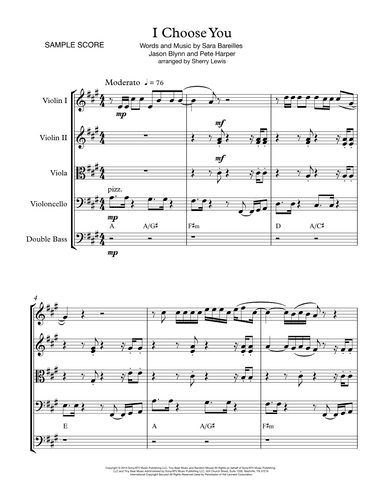 I Choose You (arr. Sherry Lewis)