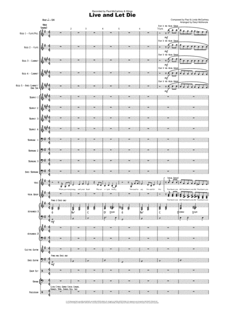 Live And Let Die (arr. Daryl McKenzie)
