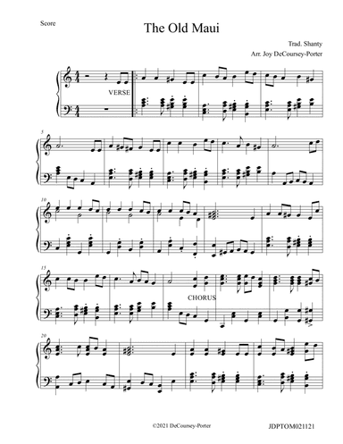 The Old Maui- Traditional Shanty (arr. Joy DeCoursey-Porter)