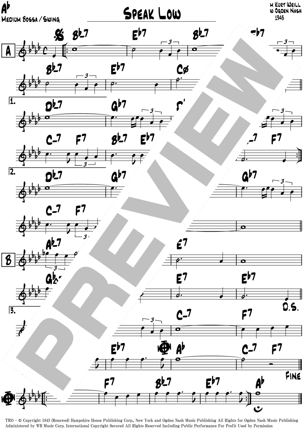 Speak Low (arr. Jimita)