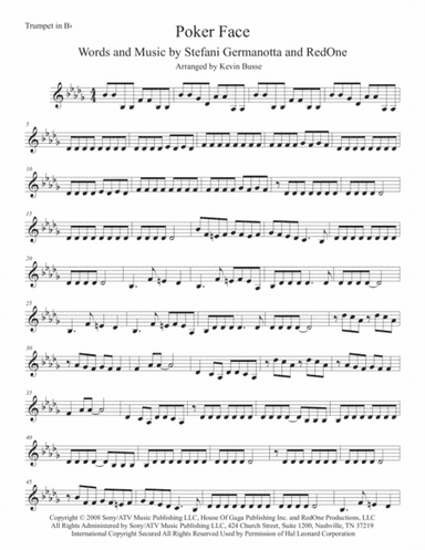 Poker Face (arr. Kevin Busse)