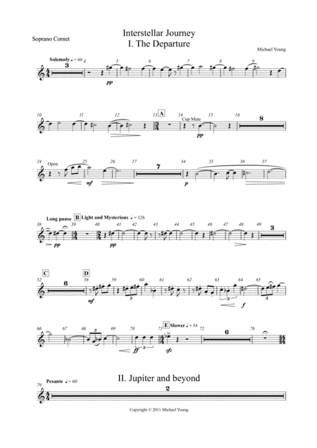 Interstellar Journey (Brass Band) - Parts