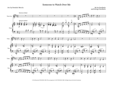 Someone To Watch Over Me (arr. Dominic Meccia)