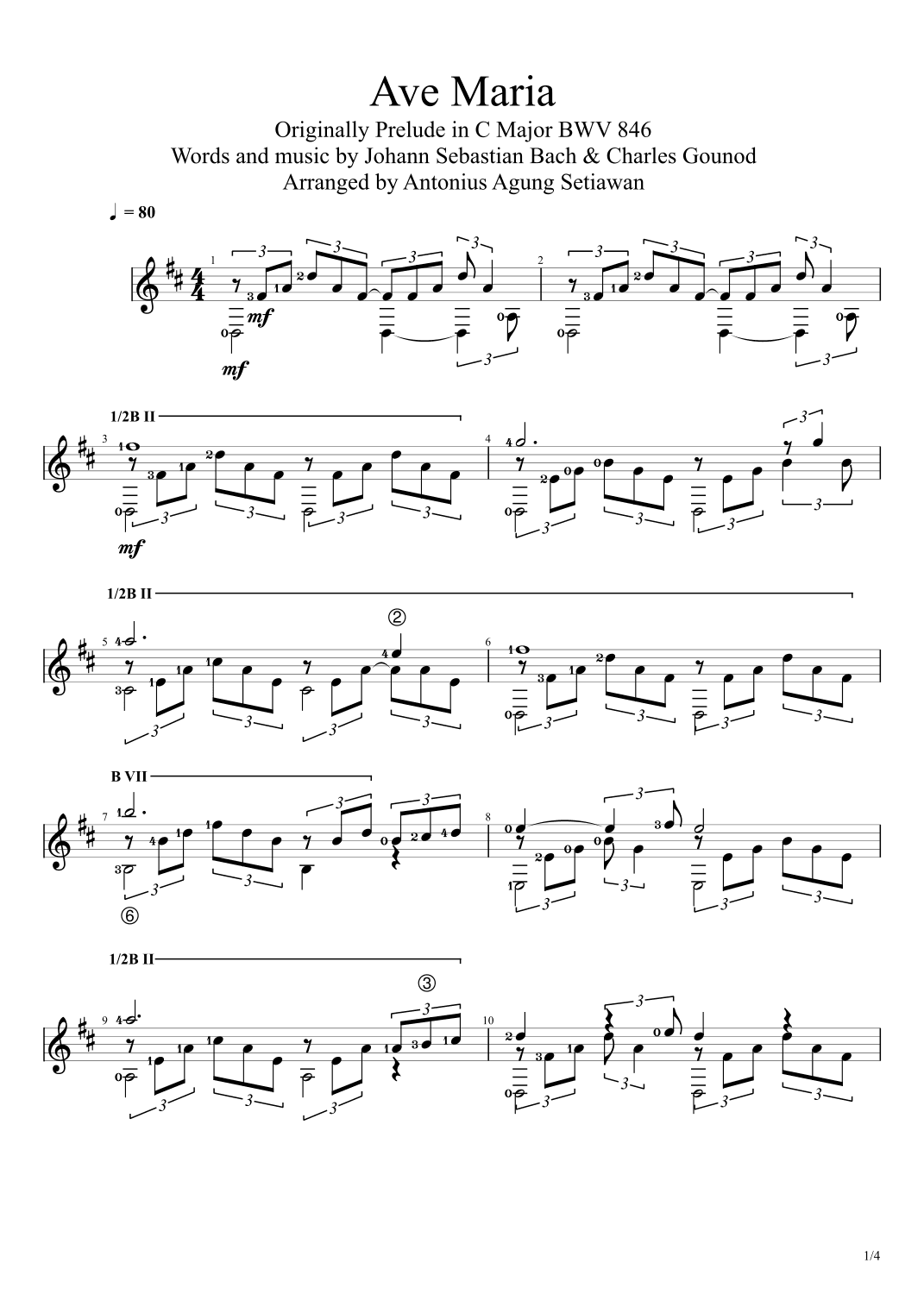 Ave Maria (Johann Sebastian Bach & Charles Gounod) (arr. Antonius Agung Setiawan)