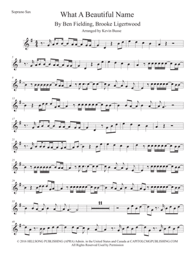 What A Beautiful Name (arr. Kevin Busse)