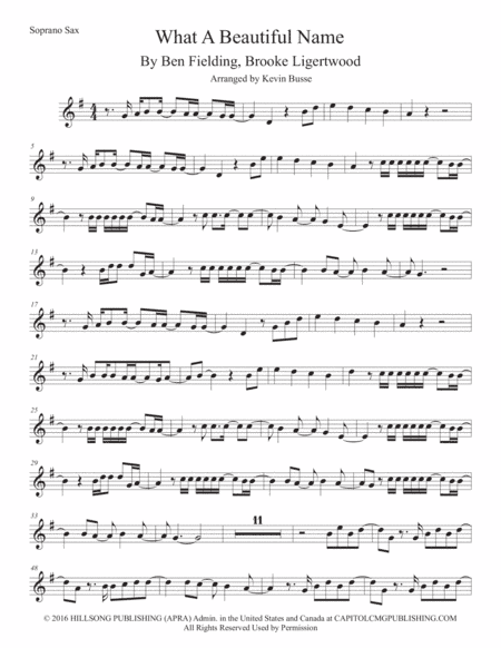 What A Beautiful Name (arr. Kevin Busse)