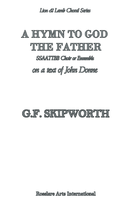 A Hymn to God the Father