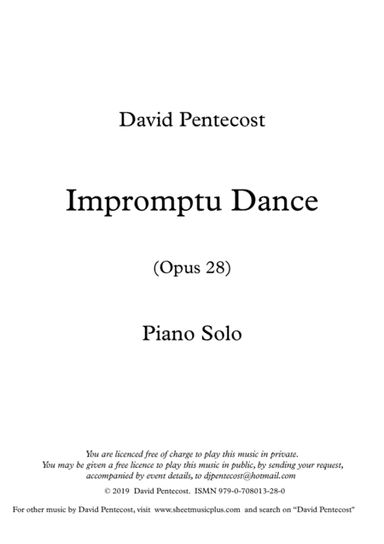 Impromptu Dance, Opus 28